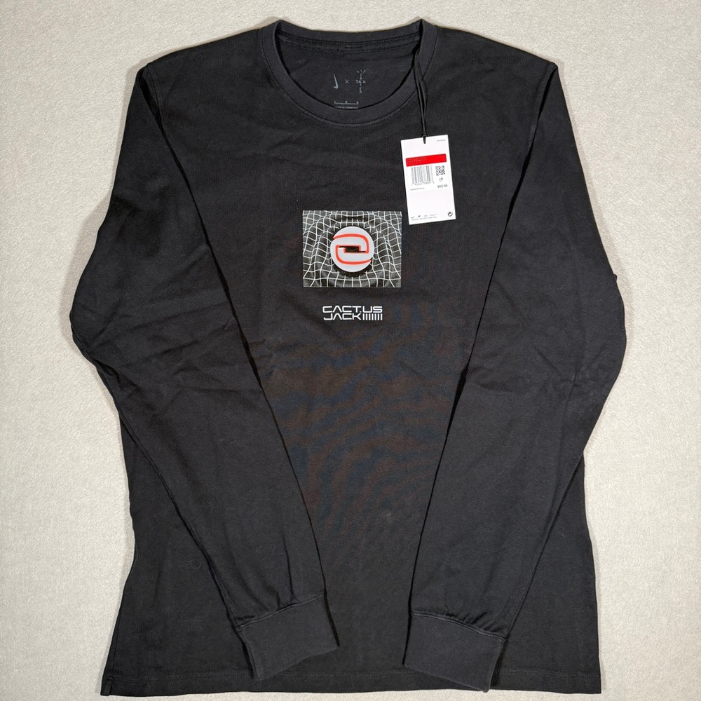 Cactus Jack by Travis Scott x Nike NRG BH Long-Sleeve Tee 'Black' men’s Large